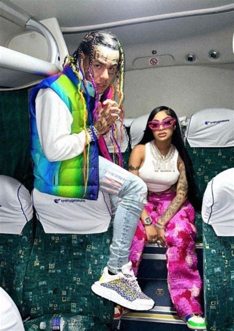 foto yailin y tekashi|Yailin y Tekashi disfrutaron de un paseo familiar junto a Cattleya。